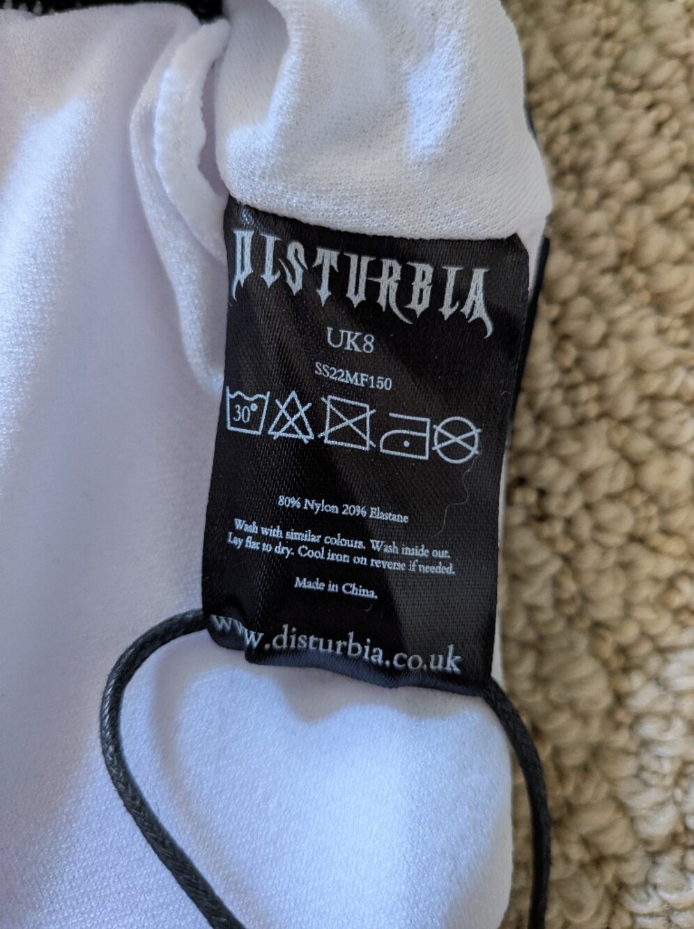 Disturbia Ragdoll Mesh Bikini Top Size 4 us - Picture 4 of 5